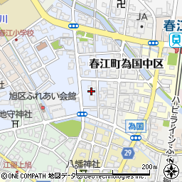 福井県坂井市春江町為国西の宮10周辺の地図