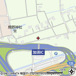 埼玉県加須市北篠崎178周辺の地図