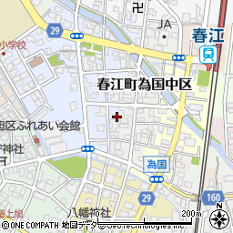 福井県坂井市春江町為国西の宮11周辺の地図