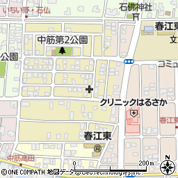 福井県坂井市春江町中筋北浦124周辺の地図