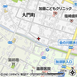 埼玉県加須市大門町14-25周辺の地図