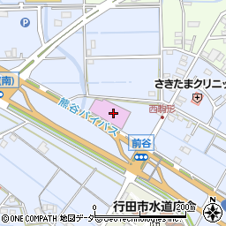 スーパーライブガーデン行田店周辺の地図