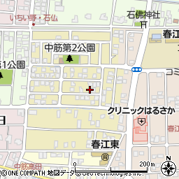 福井県坂井市春江町中筋北浦121周辺の地図