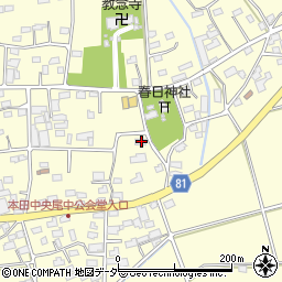 埼玉県深谷市本田1969周辺の地図
