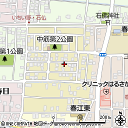 福井県坂井市春江町中筋北浦98周辺の地図