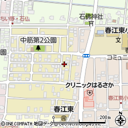 福井県坂井市春江町中筋北浦154周辺の地図