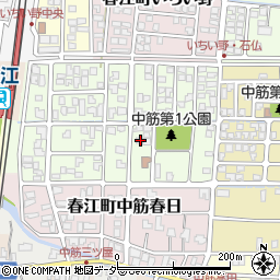 福井県坂井市春江町中筋大手137-3周辺の地図