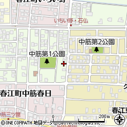 福井県坂井市春江町中筋大手167-9周辺の地図