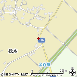 茨城県行方市捻木265周辺の地図