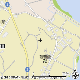 茨城県鉾田市高田周辺の地図