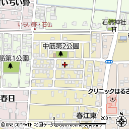 福井県坂井市春江町中筋北浦周辺の地図