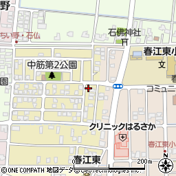 福井県坂井市春江町中筋北浦156周辺の地図