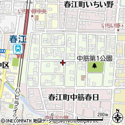 福井県坂井市春江町中筋大手126-1周辺の地図