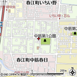 福井県坂井市春江町中筋大手137-4周辺の地図