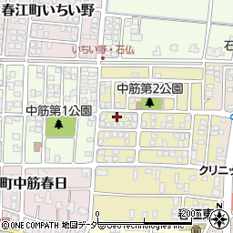 福井県坂井市春江町中筋北浦76周辺の地図