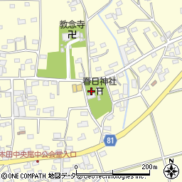 埼玉県深谷市本田2025周辺の地図