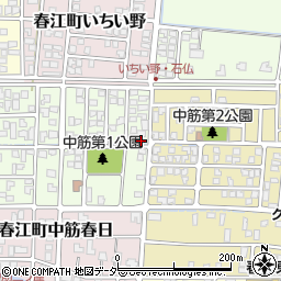 福井県坂井市春江町中筋大手6-1周辺の地図