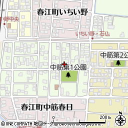 福井県坂井市春江町中筋大手29周辺の地図