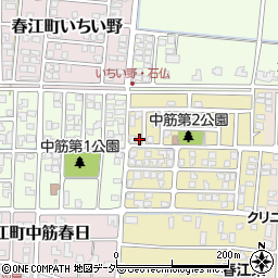 福井県坂井市春江町中筋北浦25周辺の地図