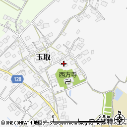 茨城県つくば市玉取周辺の地図