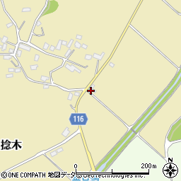 茨城県行方市捻木67周辺の地図