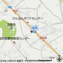 茨城県土浦市高岡周辺の地図