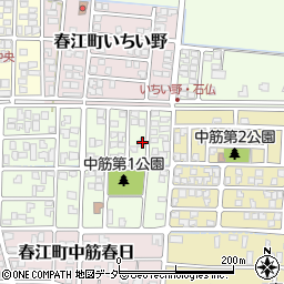 福井県坂井市春江町中筋大手15周辺の地図