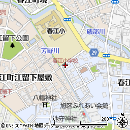 春江小学校周辺の地図