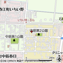 福井県坂井市春江町中筋北浦35周辺の地図