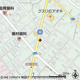 なか卯行田佐間店周辺の地図