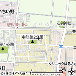 福井県坂井市春江町中筋北浦43周辺の地図