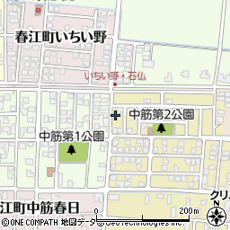 福井県坂井市春江町中筋北浦22周辺の地図