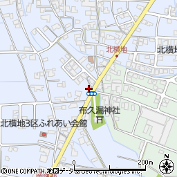 丸岡横地郵便局周辺の地図
