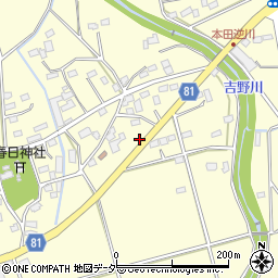 埼玉県深谷市本田2184周辺の地図