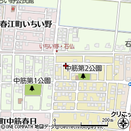 福井県坂井市春江町中筋北浦29周辺の地図