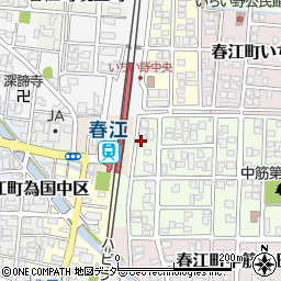 福井県坂井市春江町中筋大手88周辺の地図
