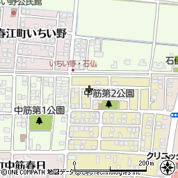 福井県坂井市春江町中筋北浦36周辺の地図