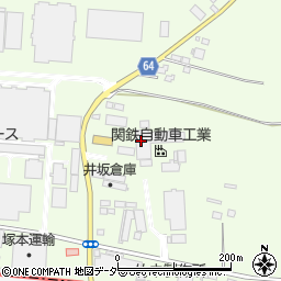 関鉄自動車工業株式会社　土浦工場周辺の地図
