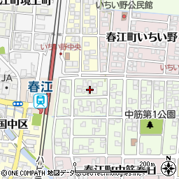 福井県坂井市春江町中筋大手64周辺の地図