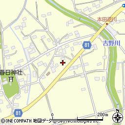 埼玉県深谷市本田2185周辺の地図