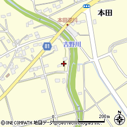 埼玉県深谷市本田3919周辺の地図