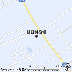 朝日村役場　住民福祉課周辺の地図