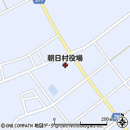 朝日村　土地開発公社周辺の地図