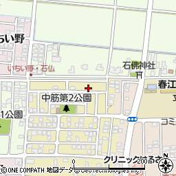 福井県坂井市春江町中筋北浦13周辺の地図