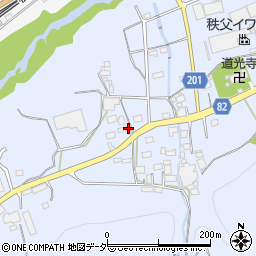 埼玉県秩父郡長瀞町岩田573周辺の地図