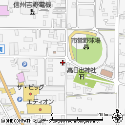 日本アクア長野周辺の地図
