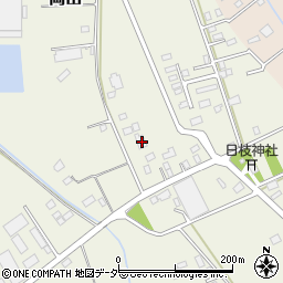 茨城県常総市岡田501-1周辺の地図