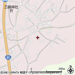 茨城県鉾田市台濁沢54周辺の地図