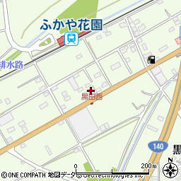 埼玉県深谷市黒田444-7周辺の地図