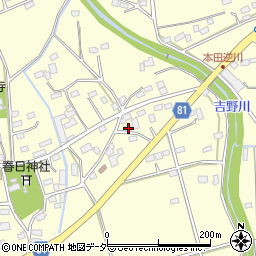 埼玉県深谷市本田2187周辺の地図